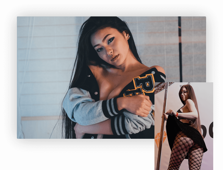 Tabuu Model Program - Promotional banner with two models' images
